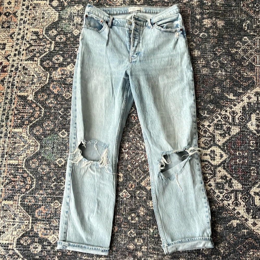 A&F The Dad High Rise | size 8 regular